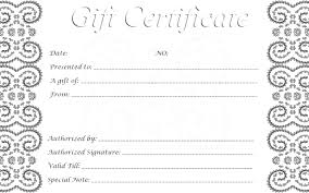 Gift Certificate Blank Template Barca Fontanacountryinn Com