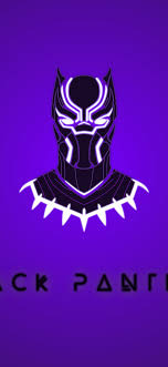 black panther minimal purple wallpaper 8k