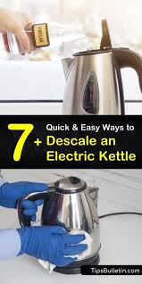 descale an electric kettle