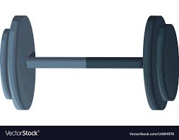 dumbbell weight workout hard gym vector image