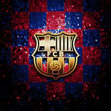 fcb wallpaper 4k mosaic logo dark