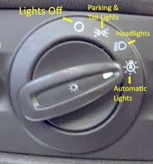 operate headlights on the ford fiesta