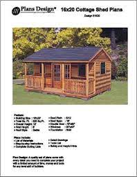 16 X 20 Cottage Shed With Porch Project Plans Design 61620
