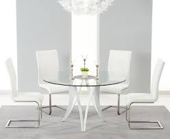 white glass kitchen table and chairs