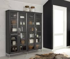 storage cabinets with glass doors and