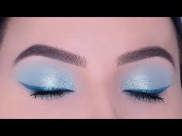 soft pastel blue eye makeup tutorial