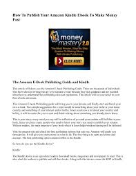 Kindle Cash Flow  make money writing ebooks Views For Cash