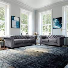 2 Seater Chesterfield Sofa Set