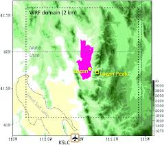 Topography And Locations Of Cache Valley Pink Area For