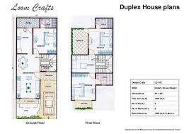 Duplex House Plans 20 50 House Plan