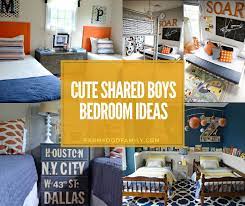Take notes and create a similar space by using art, bedding and decorative wall molding to create a cohesive bedroom design. 10 Cute Shared Boys Bedroom Ideas And Designs For 2021