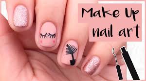 makeup nail design make up nails