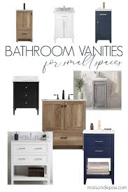 Add baskets or boxes below the vanity for extra storage. Small Bathroom Vanities For Transitional Bathrooms Maison De Pax