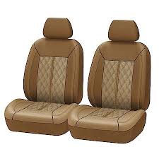 Autocraft Seat Cover Tan Faux Leather
