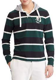 polo ralph lauren cotton hooded rugby