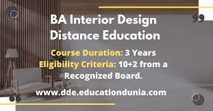 ba interior design distance education