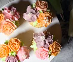 ercream flower cupcakes simple