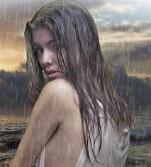 Image result for woman rained on