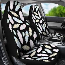 Boho Feather Car Seat Cover For Vehicle