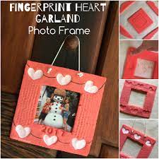 fingerprint garland photo frame