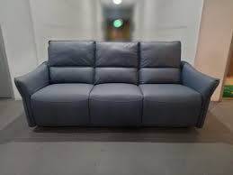 revlona 3 seater recliner sofa in blue