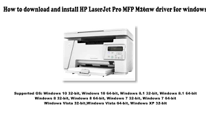 You can download any kinds of hp drivers on the internet. How To Download And Install Hp Laserjet Pro Mfp M26nw Driver Windows 10 8 1 8 7 Vista Xp Youtube