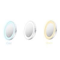 wall mount led light magnifying mirror