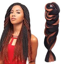 Its smooth texture makes it look like relaxed natural hair. Amazon Com Fashion Lady 1b 30 Kanekalon Braiding Hair Extensions Jumbo Braid Crochet Hair High Temperature Synthetic Fiber Hair Extension For Braiding Twist 84 Inch Color F1b 30 Beauty