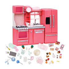 pink gourmet kitchen dollhouse