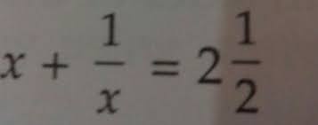 Solve The Quadratic Equation X 1 2 5