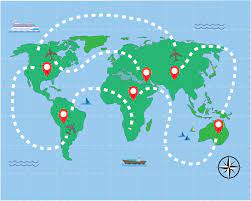 world travel tour map 8347339 vector