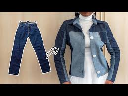 diy denim jacket from old jeans inc