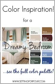 bedroom color inspiration setting for