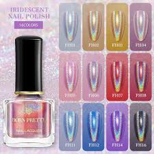 3d glitter iridescent gel nail polish
