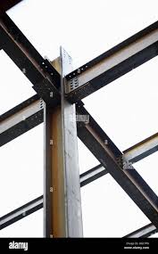 construction steel i beams connected