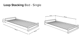 Birch Loop Single Size Stacking Bed