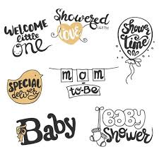 Baby Shower Word Art Mockaroon