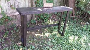 Rustic Bar Table Sofa Console Narrow