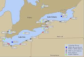 lake erie and ontario weather buoys and