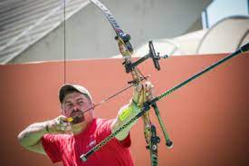 The official olympics archery target distance is 70 meters (230 feet) from the archers. Olympic Archery Explained Draw Weight Lancaster Archery Blog