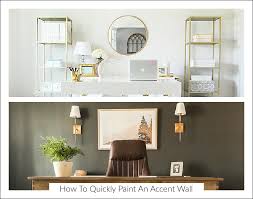 the quickest way to paint an accent wall