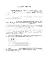 Cleaning Agreement Template Cleaning Services Proposal