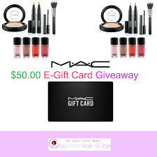 50 00 m a c cosmetics gift card