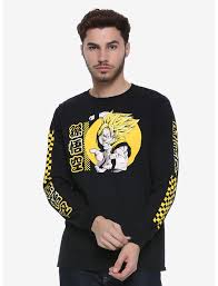 See more stunning dragon ball z clothing: Dragon Ball Z Goku Checkered Long Sleeve T Shirt Boxlunch Exclusive