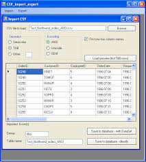 c csv import export codeproject