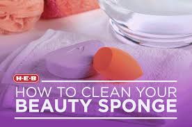 how to clean your beauty sponge h e b