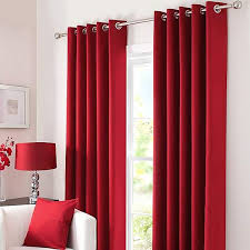 Add a pop of colour to your home with orange curtains. Solar Red Blackout Eyelet Curtains Blackout Eyelet Curtains Red Curtains Living Room Red Curtains