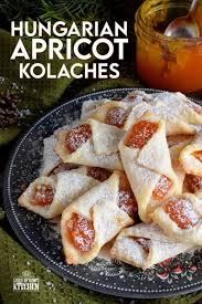 traditional hungarian apricot kolaches