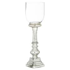 Mercury Effect Glass Top Tall Candle
