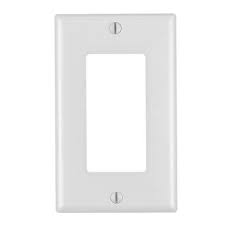 Wall Plate Blank White Leviton Decora High Abuse Nylon Audio Video Signal Outlet Cover With Large Device Component Switch Jack Opening Part 80401 W